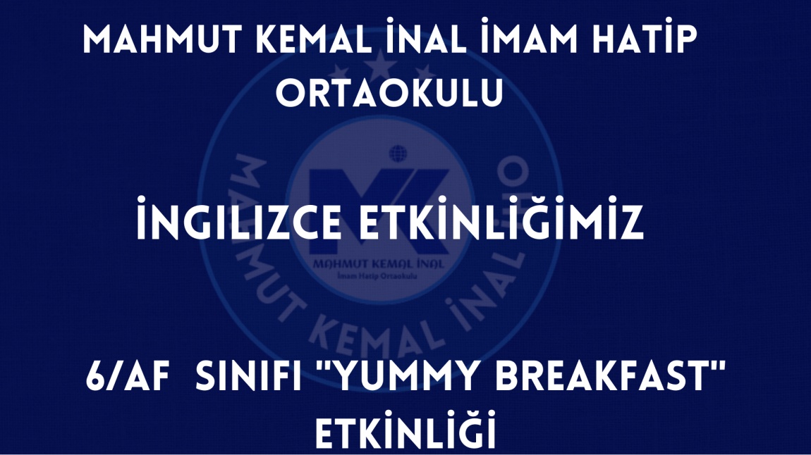 İngilizce Dersiçi Etkinliğimiz: 6/AF Sınıfı 